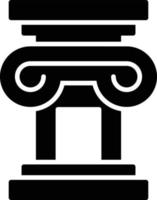 Column Glyph Icon vector