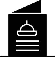 Food Menu Glyph Icon vector