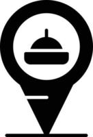 Pin Glyph Icon vector