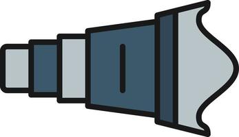 Camera Line Filled vector