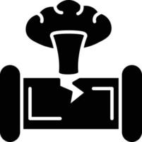 Gas Leak Glyph Icon vector