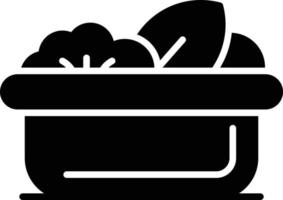 Salad Glyph Icon vector