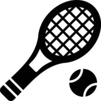 icono de glifo de tenis vector