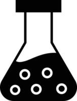 Flask Glyph Icon vector