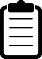 Check List Glyph Icon vector
