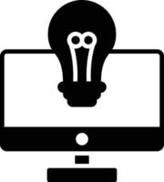 Monitor Glyph Icon vector