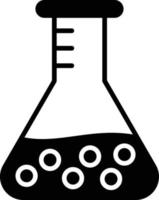 Flask Glyph Icon vector