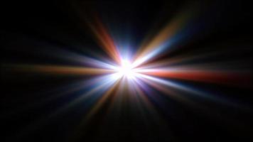 lins flare ljus specialeffekt svart bakgrund video