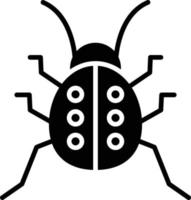 Bug Glyph Icon vector