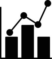 Statistics Glyph Icon vector