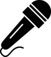 Microphone Glyph Icon vector