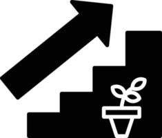 Stairs Glyph Icon vector