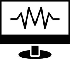 Diagnostic Glyph Icon vector