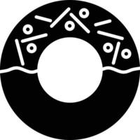 Donut Glyph Icon vector