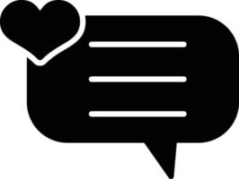 Chat Glyph Icon vector