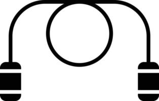 Jumping Rope Glyph Icon vector