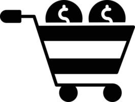 Cart Glyph Icon vector