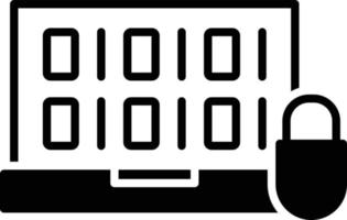 Coding Glyph Icon vector