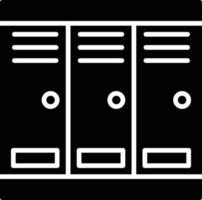 Locker Room Glyph Icon vector