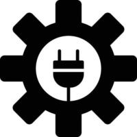 Gear Glyph Icon vector