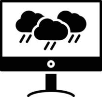 Forecast Glyph Icon vector