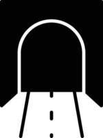 Tunnel Glyph Icon vector