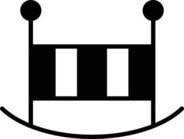 Cradle Glyph Icon vector
