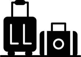 Baggage Glyph Icon vector