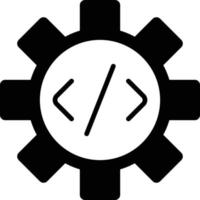 Programming Glyph Icon vector