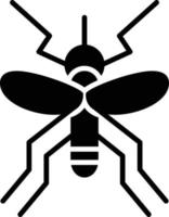 icono de glifo de mosquito vector