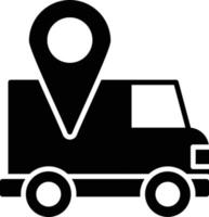 Direct Delivery Glyph Icon vector