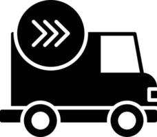 Express Delivery Glyph Icon vector