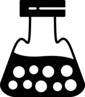 Flask Glyph Icon vector