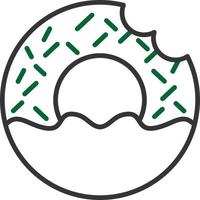 Doughnut Line Two Color vector