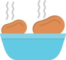 Roasted Potato Flat Icon vector