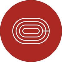 Running Track Line Circle Multicolor vector