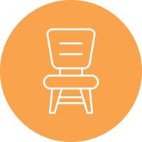 Chair Line Circle Multicolor vector