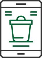 Food App Line Two Color vector