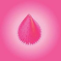 Pink Feather 3D Toy Vector Art