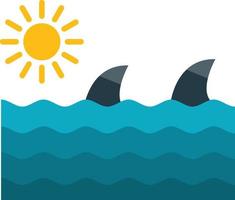 Shark Flat Icon vector