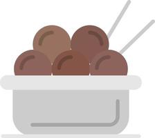 Meatballs Flat Icon vector