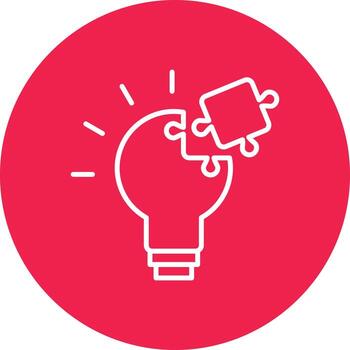 Problem Solving Line Circle Multicolor vector