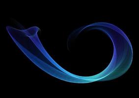 flowing wave abstract design background vector