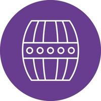 Barrel Line Circle Multicolor vector