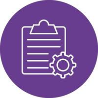 Order Processing Glyph Circle Multicolor vector