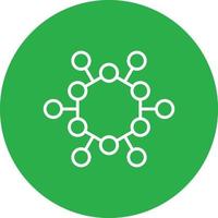 Atom Structure Line Circle Multicolor vector