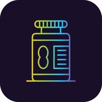 Peanut Butter Gradient Icon vector