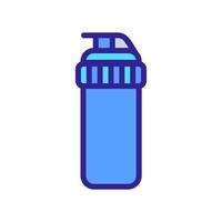 convenient sports shaker with protective cover icon vector outline illustration