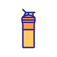 liquid sports shaker icon vector outline illustration