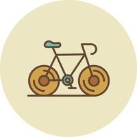 Bicycle Filled Retro vector